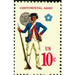 us stamp postage issues 1565 continental army 10 1975