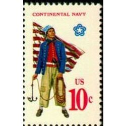 us stamp postage issues 1566 continental navy 10 1975