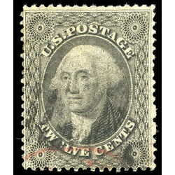 us stamp postage issues 36 washington 12 1857 U F 001