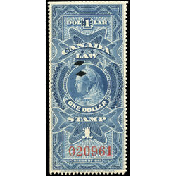 canada revenue stamp fsc11 widow queen victoria 1 1897