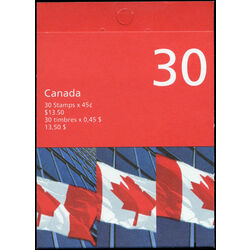 canada stamp bk booklets bk206aa flag over building 1998