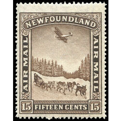 newfoundland stamp c9 dog sled and airplane 15 1931 M VFNH 005