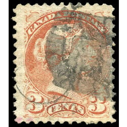 canada stamp 37b queen victoria 3 1870 U F VF 007