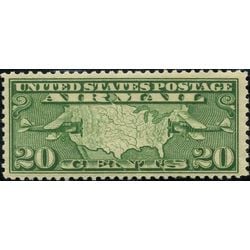 us stamp c air mail c9 map of the usa and 2 planes 20 1926