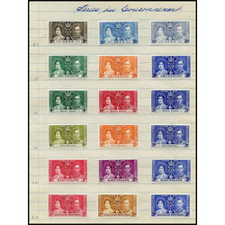 british empire 1937 coronation sets