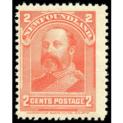 newfoundland stamp 82ii king edward vii 2 1898