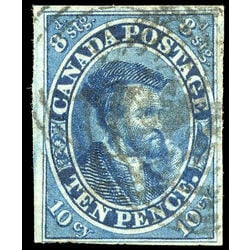 canada stamp 7 jacques cartier 10d 1855 U F VF 024