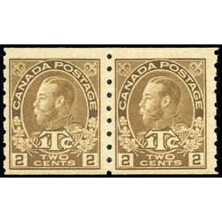 canada stamp mr war tax mr7apa war tax coil pair 1916 M FNH 004