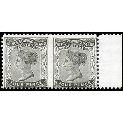 prince edward island stamp 9e queen victoria 1868