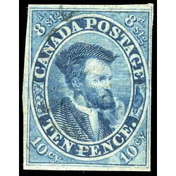 canada stamp 7 jacques cartier 10d 1855 U VF 025