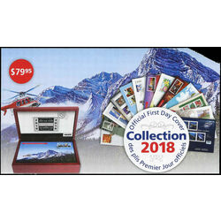 collection of the official first day covers issued by canada post in 2018