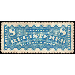 canada stamp f registration f3 registered stamp 8 1876 M VF NG 006