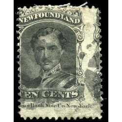 newfoundland stamp 27a prince albert 10 1866 U 007