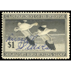 us stamp rw hunting permit rw14 snow geese 1 1947