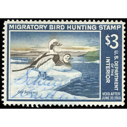 us stamp rw hunting permit rw34 old squaw ducks 3 1967