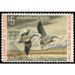 us stamp rw hunting permit rw39 emperor geese 5 1972