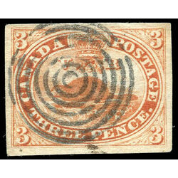 canada stamp 4 beaver 3d 1852 U XF 043