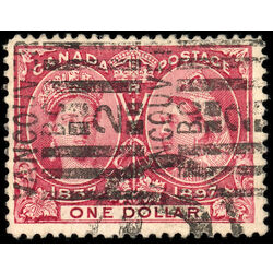 canada stamp 61 queen victoria diamond jubilee 1 1897 U F 007
