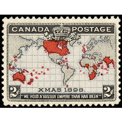 canada stamp 85 imperial penny postage christmas 2 1898 M VFNH 022