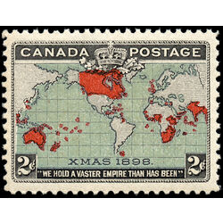 canada stamp 86b christmas map of british empire 2 1898 M VFNH 011
