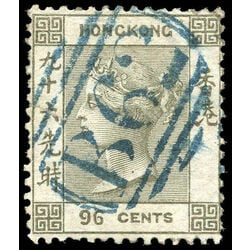 hong kong stamp 7 queen victoria 96 1862 U 001