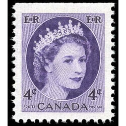 canada stamp 340as queen elizabeth ii 4 1954