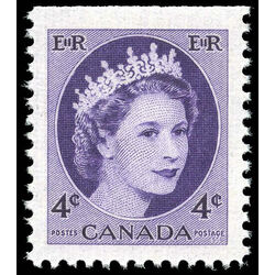 canada stamp 340aiiis queen elizabeth ii 4 1954