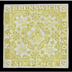 new brunswick stamp 2 pence issue 6d 1851