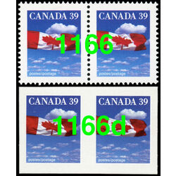 canada stamp 1166d flag over clouds 78 1989