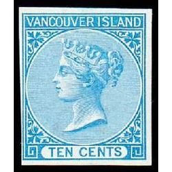 british columbia vancouver island stamp 4 queen victoria 10 1865