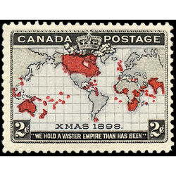 canada stamp 85 imperial penny postage christmas 2 1898 M F VFNH 026