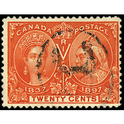canada stamp 59 queen victoria diamond jubilee 20 1897 U F VF 018