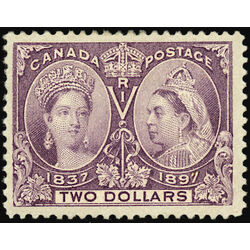 canada stamp 62 queen victoria diamond jubilee 2 1897 M VF 033