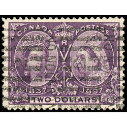 canada stamp 62 queen victoria diamond jubilee 2 1897 U VF 038