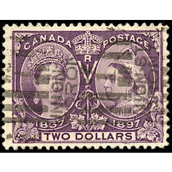canada stamp 62 queen victoria diamond jubilee 2 1897 U VF 028