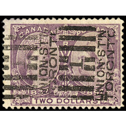 canada stamp 62 queen victoria diamond jubilee 2 1897 U F 011