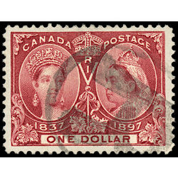 canada stamp 61 queen victoria diamond jubilee 1 1897 U VF 014