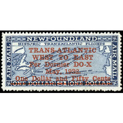 newfoundland stamp c12 historic transatlantic flights 1932 M VFNH 016