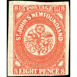 newfoundland stamp 8 1857 first pence issue 8d 1857 M VF 014