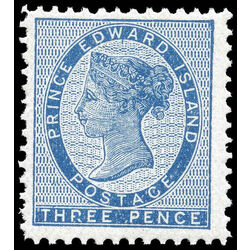 prince edward island stamp 6 queen victoria 3d 1862 M FNH 002