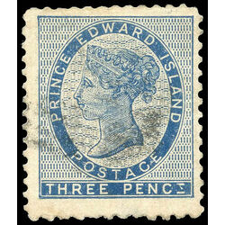 prince edward island stamp 6f queen victoria 3d 1862