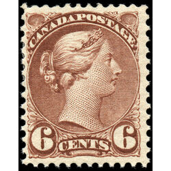 canada stamp 43 queen victoria 6 1888 M F VF 035