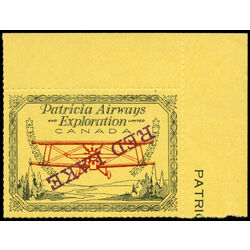 canada stamp cl air mail semi official cl30c patricia airways and exploration co ltd 5 1927 M VFNH 001
