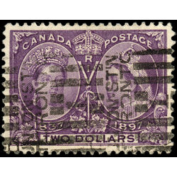 canada stamp 62 queen victoria diamond jubilee 2 1897 U VF 039