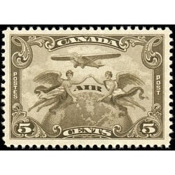 canada stamp c air mail c1 two winged figures against globe 5 1928