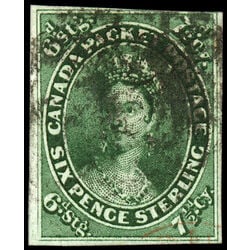 canada stamp 9 queen victoria 7 d 1857 U F VF 014