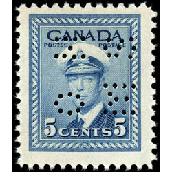 canada stamp o official o255 king george vi 5 1942