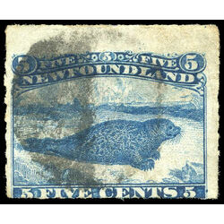newfoundland stamp 40i harp seal 5 1876 U VG 003