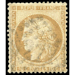 france stamp 54 ceres 10 1870 U 001