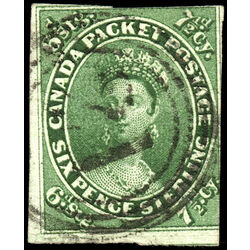 canada stamp 9 queen victoria 7 d 1857 U VG F 016